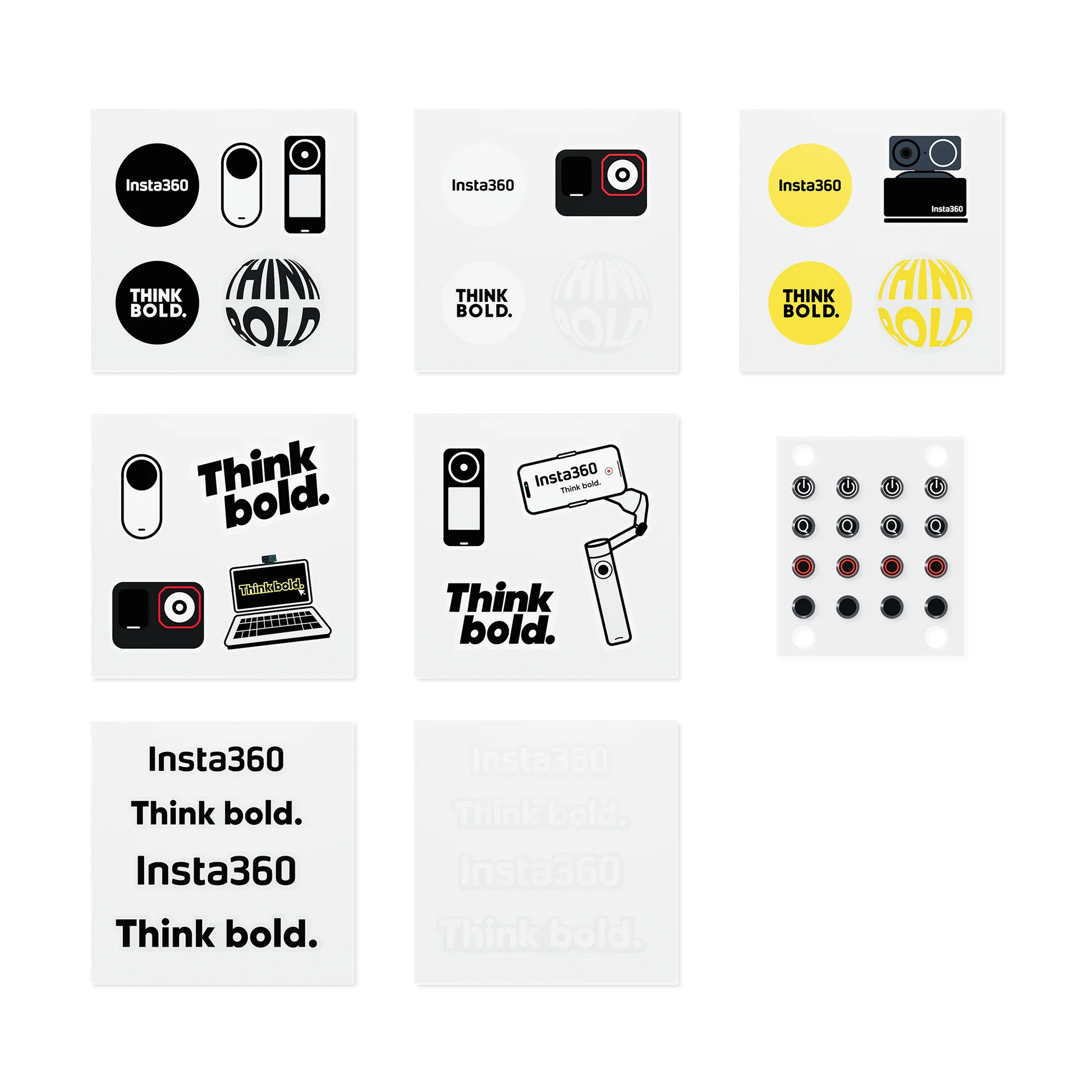 Insta360 Button Sticker Set